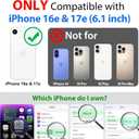 SPORTLINK for iPhone 16e Case/iPhone 17e Case, IP68 Waterproof Military Protective Full Body Heavy Duty Shockproof 360 Sealed Dustproof with Camera Screen Protector Cover for i Phone 16 e 6.1" Black