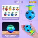 Kids Party Favors Toys, 10 Pcs LED Light Up Spining Tops, Easter Day Gifts Goodie Bag Stuffers Carnival Prizes School Classroom Rewards Treasure Box, Glow in The Dark Party Supplies1