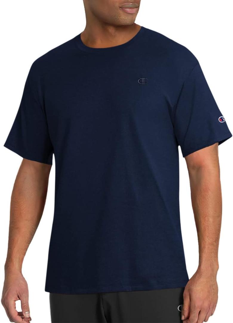 Champion Men's Classic Everyday Soft, Comfortable T-Shirt  (X-Large Tall, Navy)