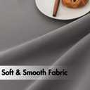 ANRODUO Rod Pocket and Back Tab Pleated Blackout Curtains with Hooks, Rings, Grey Curtains 63 Inches Long 2 Panels, Thermal Insulated Room Darkening Living Room Bedroom Curtain, 42x63 Inches