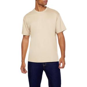 Forever 21 Men's Supima-Blend Cotton Crew Tee (XX-Large, Brown)