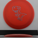 Tyrannosaurus Rex Disc Golf Distance Driver for Children | Ultra Lightweight | Made by Dino Discs, Red