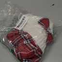 Small Dog Sweater Dog Christmas Sweater Dress with Bowtie Soft Warm Turtleneck Knitted Festival Pet Clothes Cold Weather Puppy Clothes for Small Medium Dogs Cats (White)