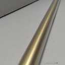 BlastHome® Non-Adjustable Luxury Curtain Rods for Windows, 1 ¼” Rod Set, 4 foot Fixed Length, Brushed Gold