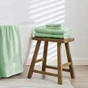 Gogreen 100% Cotton Super Soft Towels Pack of 6, Contains 2 Bath 27"x55", 2 Hand Towels 14"x30" & 2 Washcloths 14"x14", Lightweight and Highly Absorbent Quick Drying(Spa Blue)