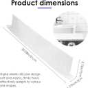 Silicone Sink Splatter Guard, Detachable Kitchen Sink Baffle Board, Splash Protector for Home Kitchen