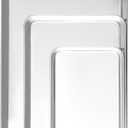 3 Pack Stainless Steel Baking Sheets - Non Stick Cookie Sheets & Pans for Oven, No Coating, Warp-Resistant & Dishwasher Safe, 9/12/16 Inch
