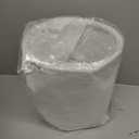 Kraftware Waste Basket in Brushed Chrome with Grey Bumper, MADE IN U.S.A.