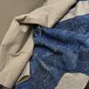 Washable Area Rug for Living Room, Indoor, Dinig Room  Soft Pile Non-Slip Rug for Kitchen  Modern Contemporary Design Machine Washable Carpet, Foldable Rug, Easy to Clean  (8X10-Dark Blue) (9'8" x 7'7" (Rectangular))