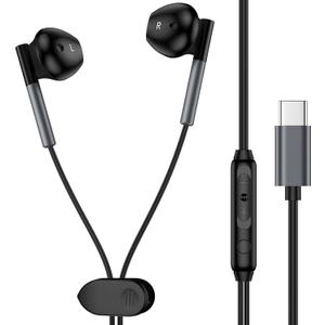 Samsung Earbuds USB C Wired Headphones for Samsung Galaxy A17 A16 5G A35 S25 Ultra S25+ A26 A36 A56 A55 S24 Plus FE A54 S23 S22 A53, Type C Earphone USBC Ear Buds with Microphone Volume Control