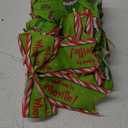 12 Pcs Red Green Christmas Bows,6 Inch Large Wreaths Bows for Tree Gift Wrapping Garland,Christmas Decoration Holiday Party Crafts Xmas Tree Ribbon Ornaments (Pattern)