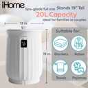 iHome Luxury 20L Towel Warmer, Large Hot Towel Warmers for Bathroom, with Inner Fragrance Pad Holder, Great for Blankets and Spa and More