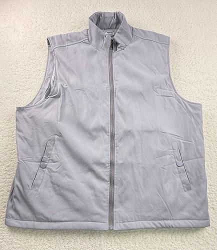 Coofandy Men's Size M Gray Casual Vest Lightweight Full-Zip Pockets