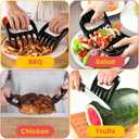 2 x Heavy Duty Meat Claws - Meat Shredder Claws for BBQ Pulled Pork Heat Resistant Bear Claws for Shredding Chicken, Brisket, Turkey BBQ Grill Accessories Gifts for Men
