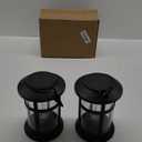 Solar Lanterns Outdoor Waterproof: 2 Pack Hanging Solar Lights for Outside Patio Porch Garden Tabletop Decor - Bright LED Warm White Solar Powered Lighting - 2025 Gardening Lovers Mom Gifts