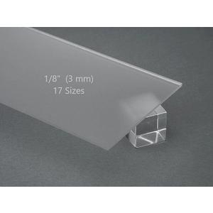 Frosted (24” x 36”) Acrylic Plexiglass Sheet 1/8” (3 mm) Thick Easy to Cut Plastic Plexi Glass with Protective Paper for Signs, Privacy Screen, DIY Display Projects