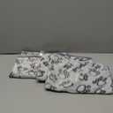 Stuffed 3 Pcs Soft Dog Blankets for Small Dogs Newborn, Washable Puppy Blanket for Cat Kitten Essentials, 24 * 16 Inches, Grey Cute Paw Print