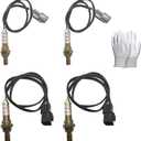 Oxygen Sensor Upstream & Downstream O2 Sensor Fit for Mitsubishi Montero 1997-2006, for Mitsubishi Montero 1995, Oxygen O2 Sensor 4PCS Replace OE# 234-4633, 234-4657