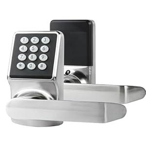 Keyless Entry Door Lock, Electronic Keypad Door Lock with Handle, Digital Door Lock with Keypads, IC Card and Key, Easy Installation for Home, Hotel