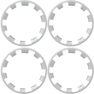 4 Pcs Rim Protector for Tesla 2025 2026 Model Y Juniper 20 Inch Helix Wheel Cover All-in-one Car Tire Trim Rings Rim Case Hubcaps Model Y Juniper Accessories (White)
