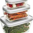 ZWILLING Fresh & Save 3-pc Glass Food Storage Container, Meal Prep Container- Assorted Sizes