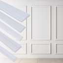 Hungbak 240"L x 0.9"W Peel and Stick Chair Rail Panel Molding, Pre-Primed Trim for Home Decoration & Wall Protection