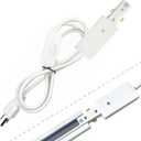 Track Lighting Live End Cord Kit, 1PCS 4.9FT H Track Live End Feed Connector with Cord Plug for H Type Single Circuit 3-Wire-1 Track Lighting System, White