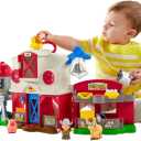 Fisher-Price Little People Toddler Learning Toy Caring for Animals Farm Interactive Playset with Smart Stages for Ages 1+ Years