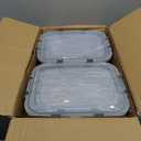 M MCIRCO [80 oz & 36 oz Extra Large Glass Food Storage/Baking Containers Set with Lids, 2 Pack 80 oz(10 cup)&2 Pack 36 oz (4.5 cup) Airtight Glass Container,Microwave,Oven,Freezer and Dishwasher