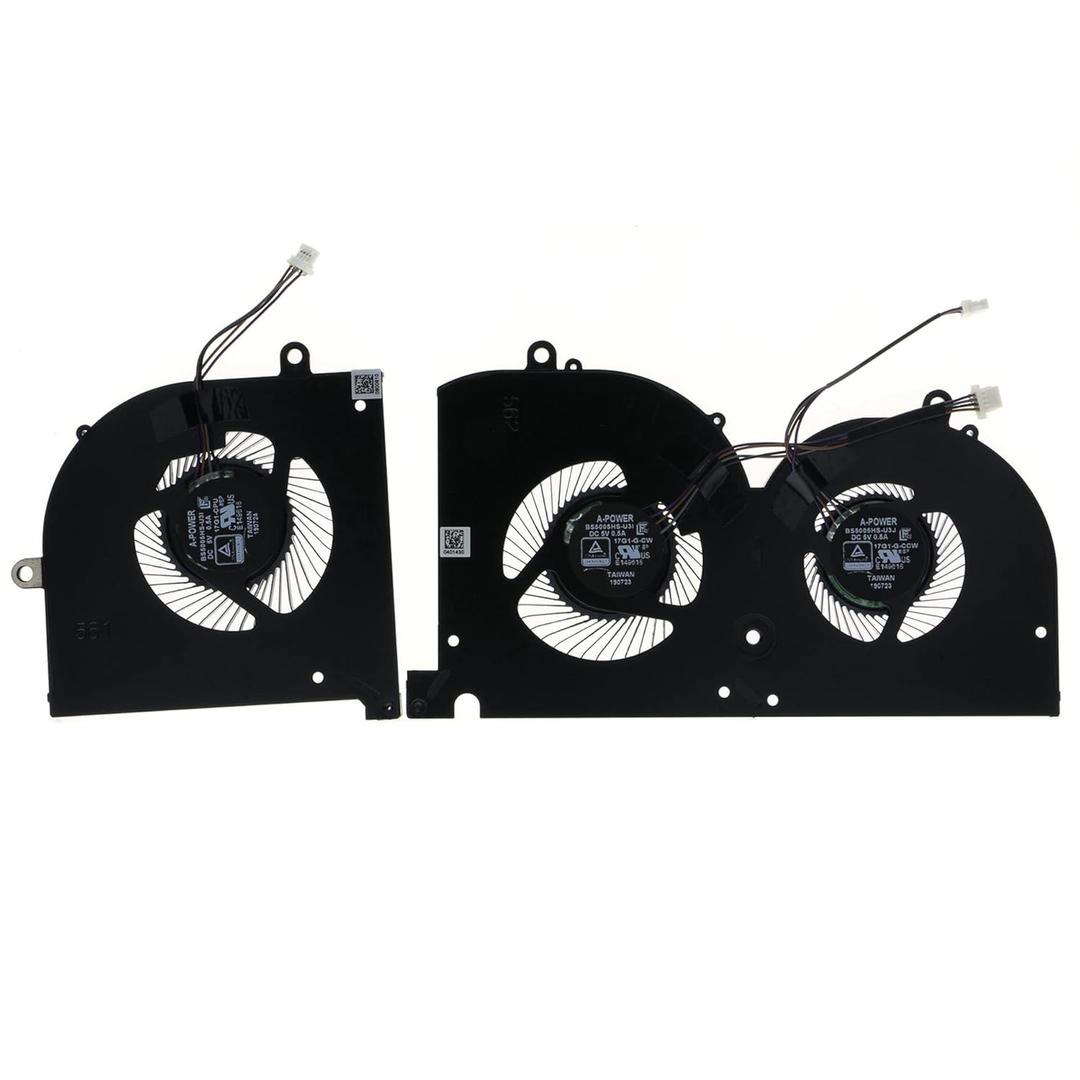 Replacement CPU+GPU Cooling Fan for MSI GS75 Stealth P75 Creator MS-17G1 MS-17G2 BS5005HS-U3I 17G1-CPU BS5005HS-U3J 17G1-G-CW