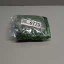 Green Embossed Striped Print Bikini Set One Shoulder, Size L