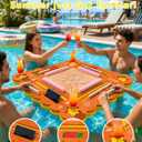 36-Inch Floating Mahjong Table for Pool with Tile Grooves, 36" Extra Large