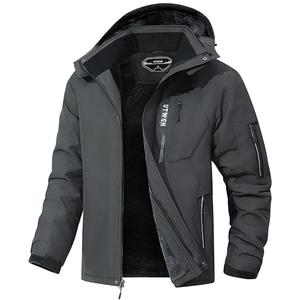 UTWGN Men's Ski Jacket Winter Warm Snow Coat Waterproof Windbreaker Hooded Work Outerwear Snowboarding Jackets L