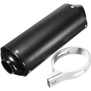 1.1" 28mm Exhaust Muffler With Clamp for 90cc 110cc 125cc 140cc 150cc 160cc 4 Wheeler ATV Quad Motorcycle Scooter Chinese Taotao Street Dirt Pit Bike Black
