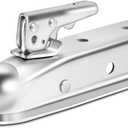 METOWARE Straight Trailer Tongue Coupler for 2" Ball, 2" Channel Width Trailer Coupler 3,500LBS