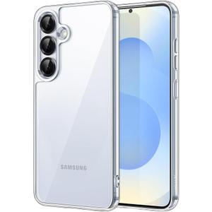JETech Case for Samsung Galaxy S25 5G, Non-Yellowing Shockproof Bumper Protective Phone Cover, Anti-Scratch Hard PC Back (Clear)