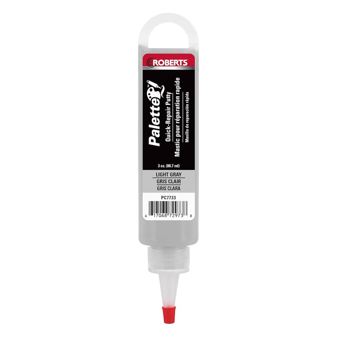 ROBERTS Palette Quick-Repair Putty for Wood, Laminate & Vinyl - Light Gray, 3oz
