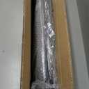 Blulu 2 Pack Slatwall Shelf, 23. 6x11. 8 Inch Wooden Wall Shelves with Metal Rectangular Tubing U Shaped Hanger Slatwall Shelving Organizer Accessories for Home Retail Display (Black)