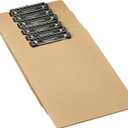 Amazon Basics Hardboard Office Clipboard, 6-Pack, Brown