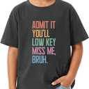 Happy Funny Last Day of School T-Shirt for Kids Toddler Girls Boys Short Sleeve Tee Cotton 2-8T (Black)