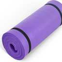 CAP Barbell Yoga Mat 1" Thick with Carrying Strap - High Density Exercise Mat for Yoga, Pilates, Stretching, Floor & Fitness Workouts - 74''x24''x1 | Purple