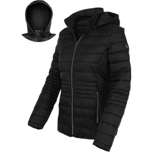 Women's Lightweight Puffer Jacket Hooded Short Packable Down Jacket Winter Coats for Women, Black S