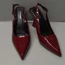 Susanny Slingback Kitten Heels Elegant Dressy Pumps for Women Closed Pointy Toe Sexy Chunky High Heels Wedding Bride Prom Party Dress Shoes 8