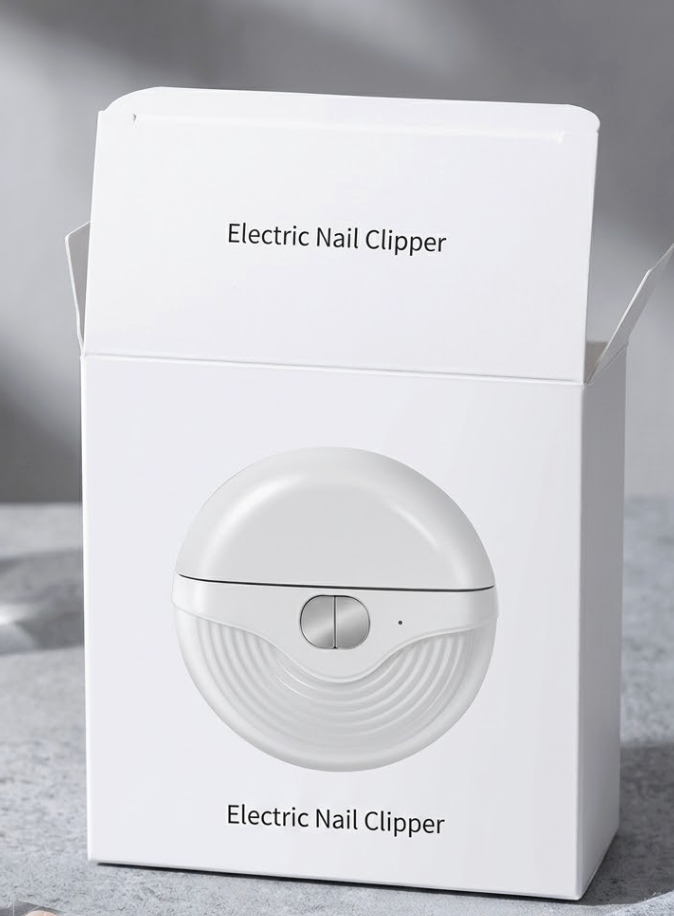 3 Speeds Strong Power Automatic Nails Clipper with Polisher, LED Light, Rechargeable Clippers for Thick Toenails