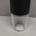 Rechargeable Pepper and Salt Grinder Set, whit Gravity Sensing Switch and LED Light, One Hand Automatic Operation -Black/2 Pack