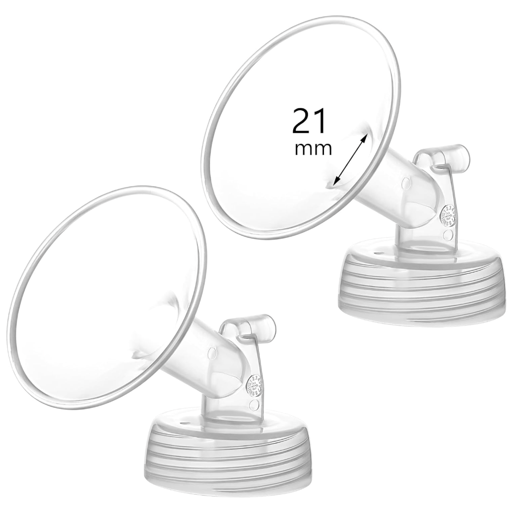 Momstouch 21mm Flange Compatible with Spectra S1 S2 9 Plus Synergy Gold Breastpump Replacement to Spectra Pump Parts and Flange; Not Original; Replaces Shield