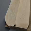 Honoson 6 Pcs Blank Skateboard Decks Bulk 32 x 8 Inch 7 Ply Maple Wooden Plain Skate Decks Natural Wood Double Tail Skateboard for Art Painting Wall Home Decoration