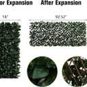 DOEWORKS Expandable Fence Privacy Screen for Balcony Patio Outdoor, 1PC Faux Ivy Fencing Panel for Backdrop Garden Backyard Home Decorations
