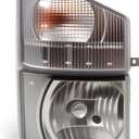 Right Headlight and Corner Lamp Compatible with NPR NPR-HD NQR NRR 2008-2020 Passenger Side Headlight & Corner Light Assembly 8975851702