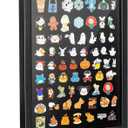 tutata 12x16 Pin Display Case, Enamel Pin Display Frame, Pin Collection Display, Shadow Box for Wall Display, Black